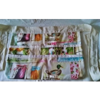 Lined Utility Apron for Gardening or Craft with a tie waist handmade in Yorkshire