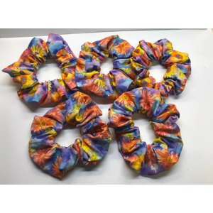 Scrunchie, Yellow Floral Cotton