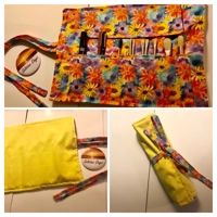 Flowers Make Up Brush Roll Storage Case, Mother's Day Gift