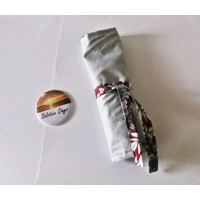 Handmade Gothic Skulls Make Up Brush Roll, Red Skull Goth Gift, Crochet Hook Storage Holder, Secret