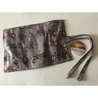 Motorcycle Make Up Brush Roll Storage Case, Motorbike Brush Holder, Biker Chick,  Secret Santa, Stoc