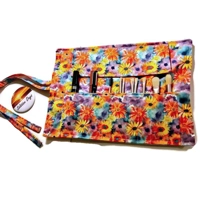 Flowers Make Up Brush Roll Storage Case, Mother's Day Gift