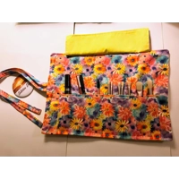 Flowers Make Up Brush Roll Storage Case, Mother's Day Gift