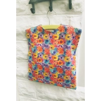 Lined Peg Bag in Yellow Floral Cotton Fabric, Laundry Cotton Peg Bag includes a Wood Hanger, handmad