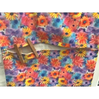 Lined Peg Bag in Yellow Floral Cotton Fabric, Laundry Cotton Peg Bag includes a Wood Hanger, handmad