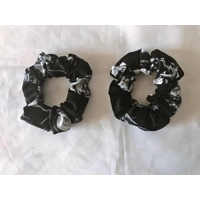 Motorcycle Self Tie Headband, Black Headband, black motorbike scrunchie