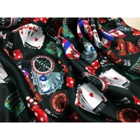 Casino Tie Headband and Satin Scrunchie, Black Scrunchie, letterbox friendly, handmade in Yorkshire