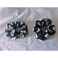 Cats Pencil Roll Case: Cats Scrunchie, Cotton Fabric, Back to School, Handmade