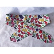 Self Tie Headband, Scrunchie, White Floral Hair Tie,  Letter Box Gift from Yorkshire