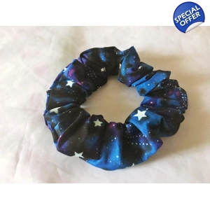 Stars Scrunchie Handmade Cotton Fabric, Yorkshire