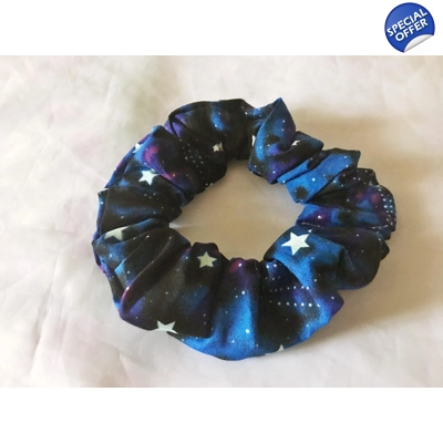 Stars Scrunchie Handmade Cotton Fabric, Yorkshire