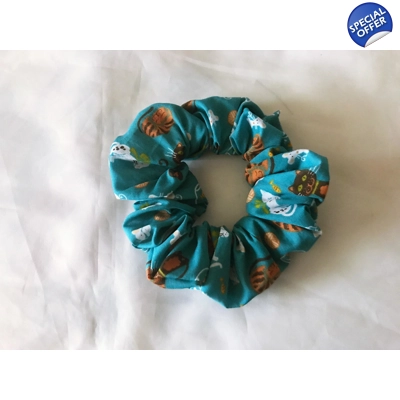 Green Cats Scrunchie, h..