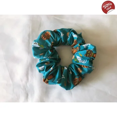 Green Cats Scrunchie, h..