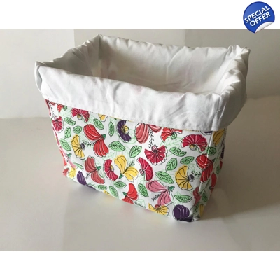 White Floral fabric sto..