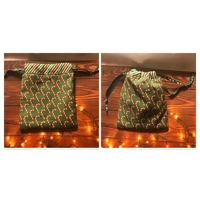 Christmas Gift Bags - Eco-Friendly Reusable Fabric Drawstring Bag,  Handmade Yorkshire