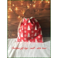 Christmas Gift Bags - Eco-Friendly Reusable Fabric Drawstring Bag,  Handmade Yorkshire