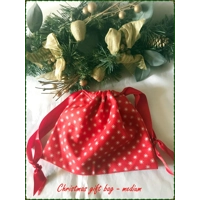 Christmas Trees Gift Bags - Drawstring Reusable Fabric Gift Bags, Medium and Large Eco-Friendly Line