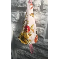 Floral Butterfly Peg Bag, Lined Cotton Storage, Handmade in Yorkshire