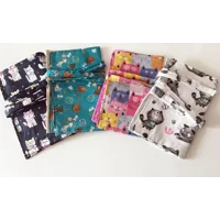 Fox Scrunchie, Handmade Cotton Fabric Pencil Case, Back to School