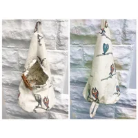 Owl Peg Bag, Linen Storage for Pegs, Clothespins Bag, handmade in Yorkshire