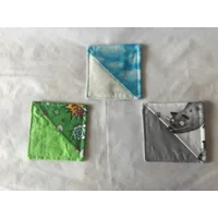 Fabric Corner Bookmark Green Wow Zap Handmade Bookmark