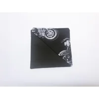 Black Motorbike Corner Bookmark - Cotton Fabric Biker Bookmark