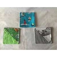 Fabric Corner Bookmark Green Wow Zap Handmade Bookmark