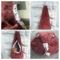 Roses Peg Bag, Cotton Storage Bag for Pegs, handmade in Yorkshire