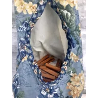 Blue Floral Peg Bag, Wigwam Cotton Storage Bag for Pegs, handmade in Yorkshire