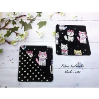 Black Cats Fabric Corner Bookmark