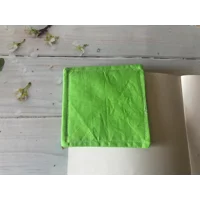 Fabric Corner Bookmark Green Wow Zap Handmade Bookmark