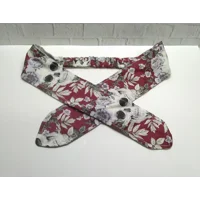 Skull & Roses Headband and Scrunchie Set, Goth Hair Accessories