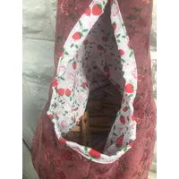 Roses Peg Bag, Cotton Storage Bag for Pegs, handmade in Yorkshire