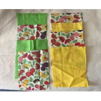 Fabric Bookmark, Pink & Blue, Green, Yellow, Handmade