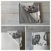 Black Cats Fabric Corner Bookmark