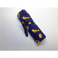 Fox Scrunchie, Handmade Cotton Fabric Pencil Case, Back to School