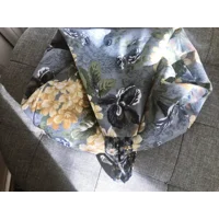 Blue Floral Peg Bag, Wigwam Cotton Storage Bag for Pegs, handmade in Yorkshire