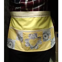 Floral Cotton Apron, Six Pockets, Handmade Gardening Craft Pinny