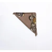 Motorcycle Corner Bookmark - Brown Fabric Biker Bookmark – Small Gift for Him