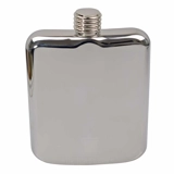 6oz Shiny Hip Flask - Mirror