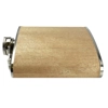 6oz Wood Hip Flask - Light