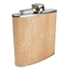 6oz Wood Hip Flask - Light