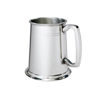 Double line Pewter Tankard with Plain ..