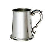 Double line Pewter Tankard with Georgi..
