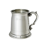 Double line Pewter Tankard with Georgi..
