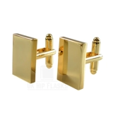 Cufflinks - Rectangle - Gold