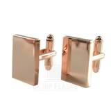 Cufflinks - Rectangle - Rose Gold