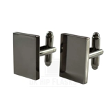 Cufflinks - Rectangle - Black