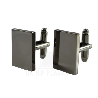 Cufflinks - Rectangle - Black