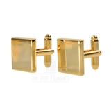 Cufflinks - Square - Gold